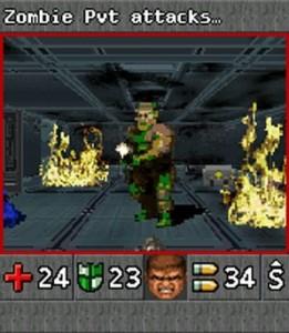 DOOM RPG is not actually discussed in this article.  It is a joke about the melding of RPGs and First Person Shooters you see.  It is used as a comical presentation of the juxtaposition of penises.